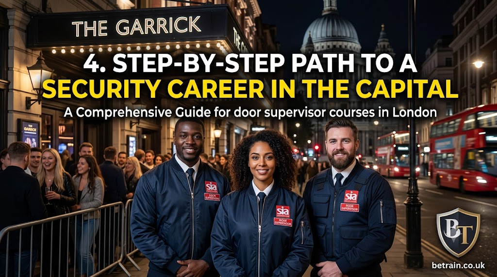 Get fully qualified and launch your security career in the UK capital. Find accredited door supervisor courses in London at betrain.co.uk.